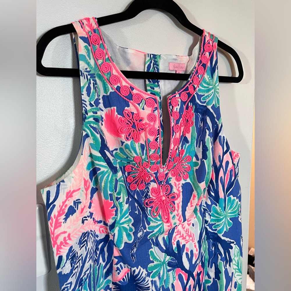 Lilly Pulitzer Womens Gabby Shift Dress In Multi Jet Stream